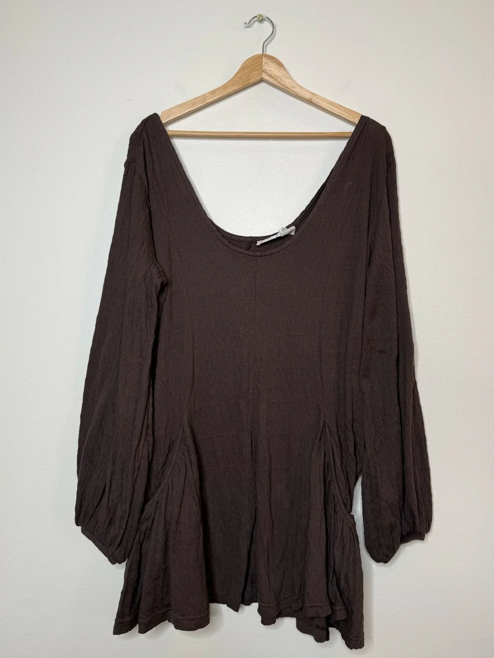 Free People Beach Bayside Mini Dress in brown size medium
